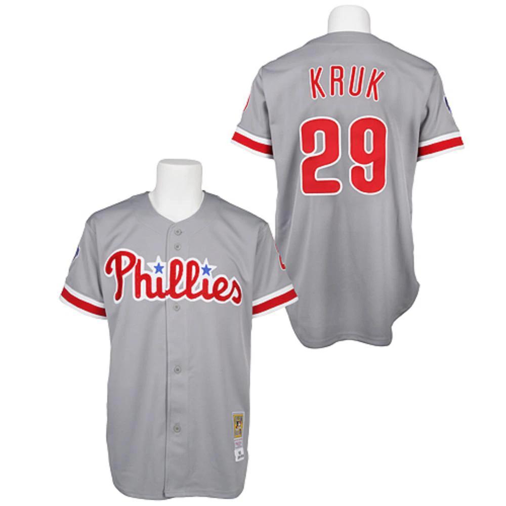 Philadelphia Phillies John Kruk White Throwback Jersey by My Store