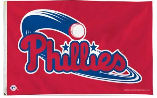 Philadelphia Phillies Logo flag 3X5Ft Banner USA Polyester with Brass Grommets by flagsjustdoit