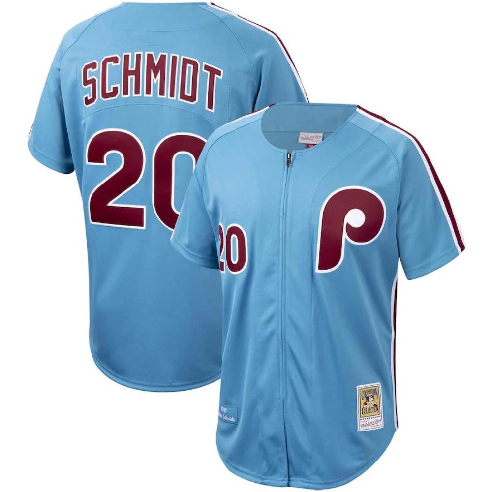 Philadelphia Phillies Mike Schmidt Blue 1978 Throwback Jersey by My Store