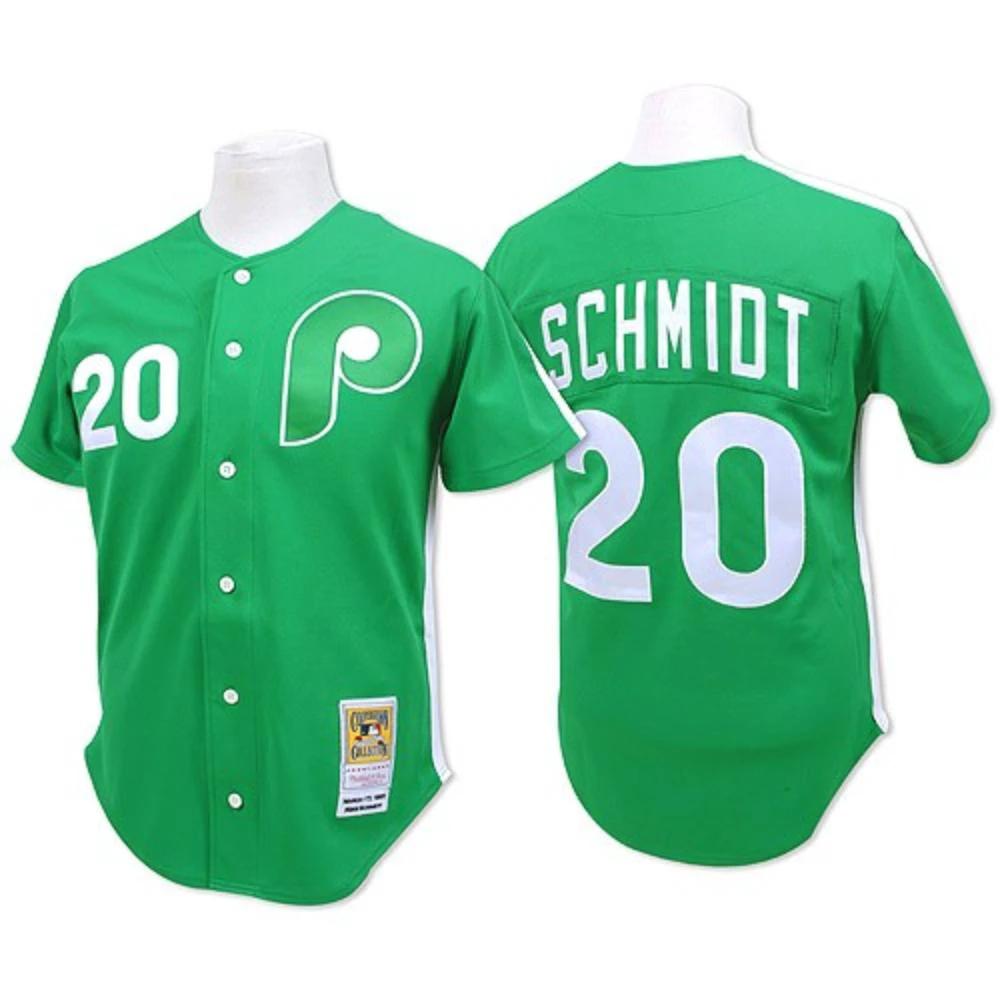 Philadelphia Phillies Mike Schmidt Green Throwback Jersey by My Store