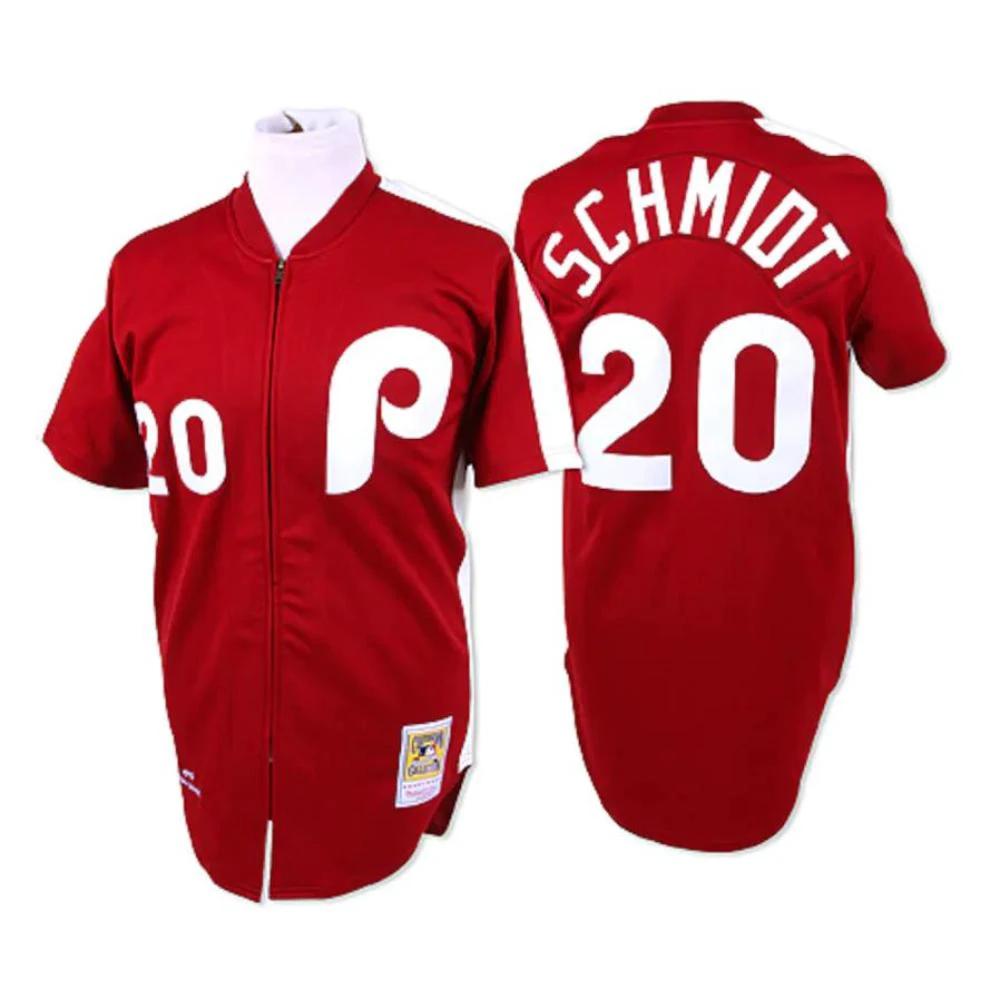 Philadelphia Phillies Mike Schmidt Red 1979 Throwback Jersey by My Store