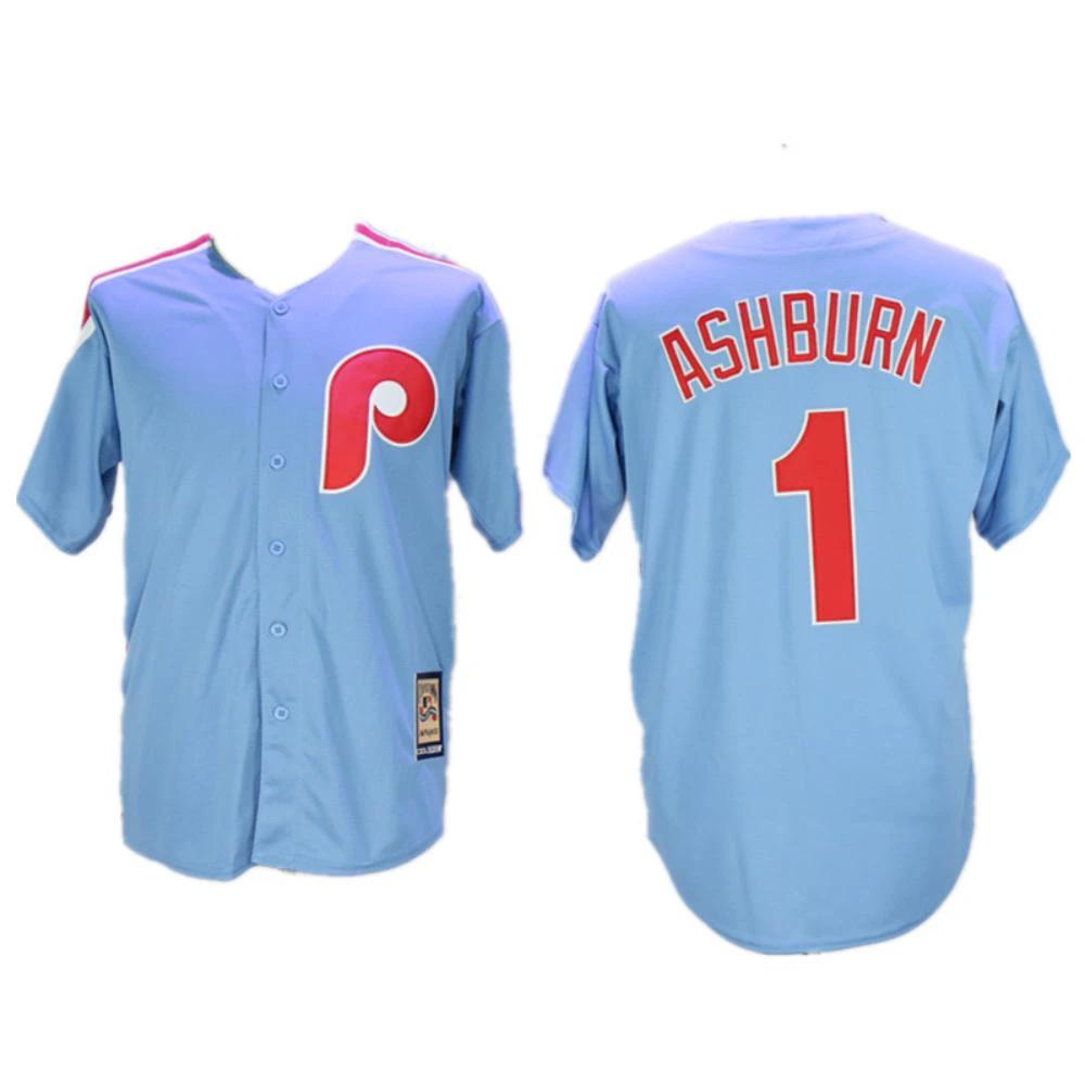 Philadelphia Phillies Richie Ashburn Blue Throwback Jersey by My Store