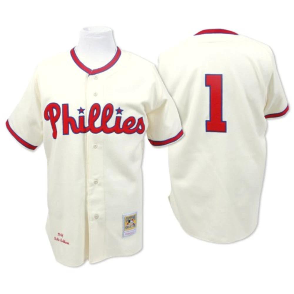 Philadelphia Phillies Richie Ashburn Cream 1948 Throwback Jersey by My Store