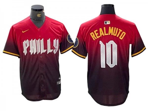 Philadelphia Phillies #10 J.T. Realmuto Gray Away Jersey by My Store