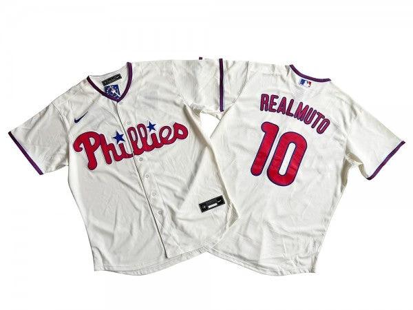 Philadelphia Phillies #10 J.T. Realmuto Cream Alternate Jersey by My Store