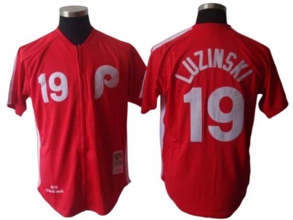Philadelphia Phillies #19 Greg Luzinski Red Throwback Jersey by My Store