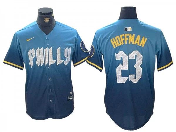 Philadelphia Phillies #23 Jeff Hoffman Blue 2024 City Connect Limited Jersey by My Store