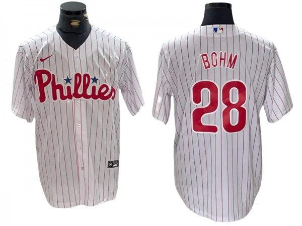 Philadelphia Phillies #28 Alec Bohm White Home Jersey by My Store