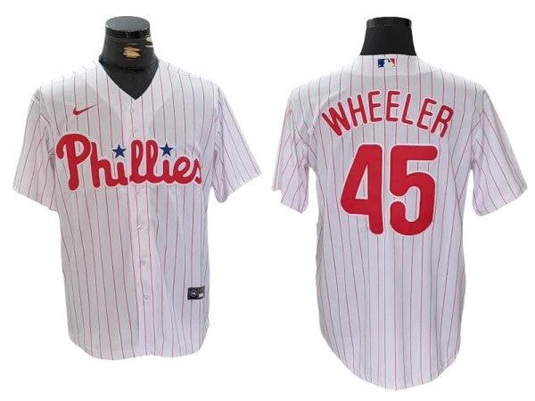 Philadelphia Phillies #45 Zack Wheeler White Home Jersey by My Store