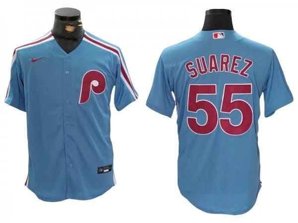Philadelphia Phillies #55 Ranger Suárez Light Blue Limited Jersey by My Store