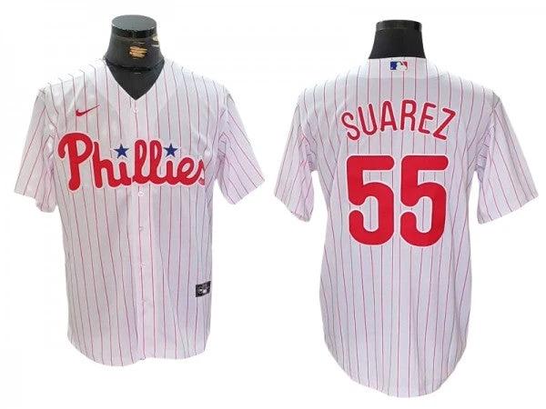 Philadelphia Phillies #55 Ranger Suárez White Home Jersey by My Store