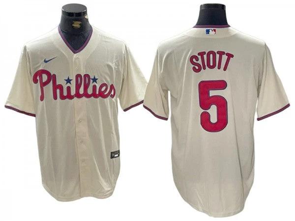 Philadelphia Phillies #5 Bryson Stott Cream Alternate Jersey by My Store