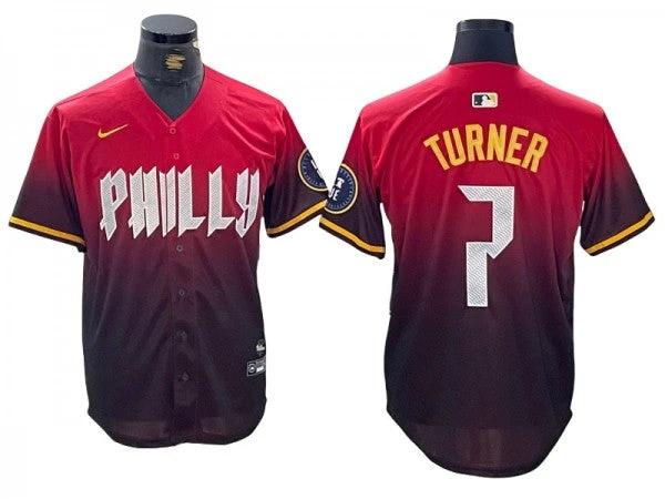 Philadelphia Phillies #7 Trea Turner Red 2024 City Connect Limited Jersey by My Store