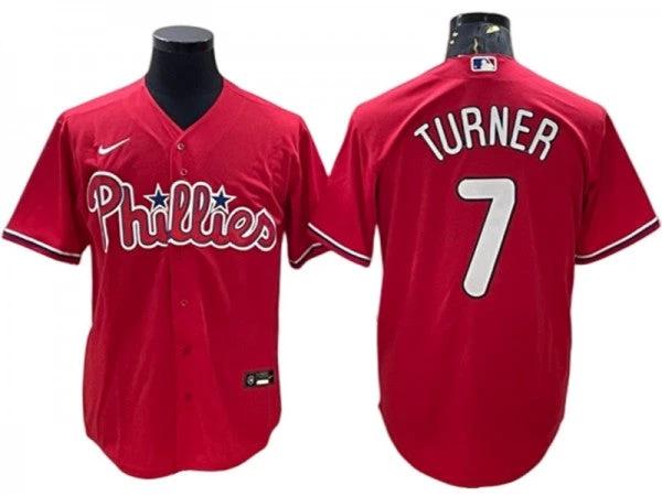 Philadelphia Phillies #7 Trea Turner Red Alternate Jersey by My Store
