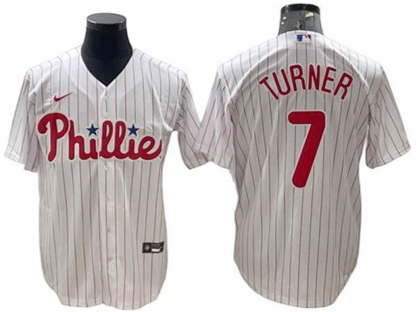 Philadelphia Phillies #7 Trea Turner White Home Jersey by My Store