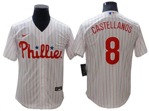 Philadelphia Phillies #8 Nick Castellanos White Home Jersey by My Store