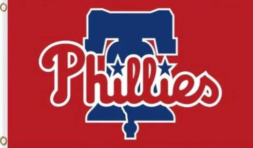 Philadelphia Phillies flag 3X5Ft Banner USA Polyester with Brass Grommets by flagsjustdoit