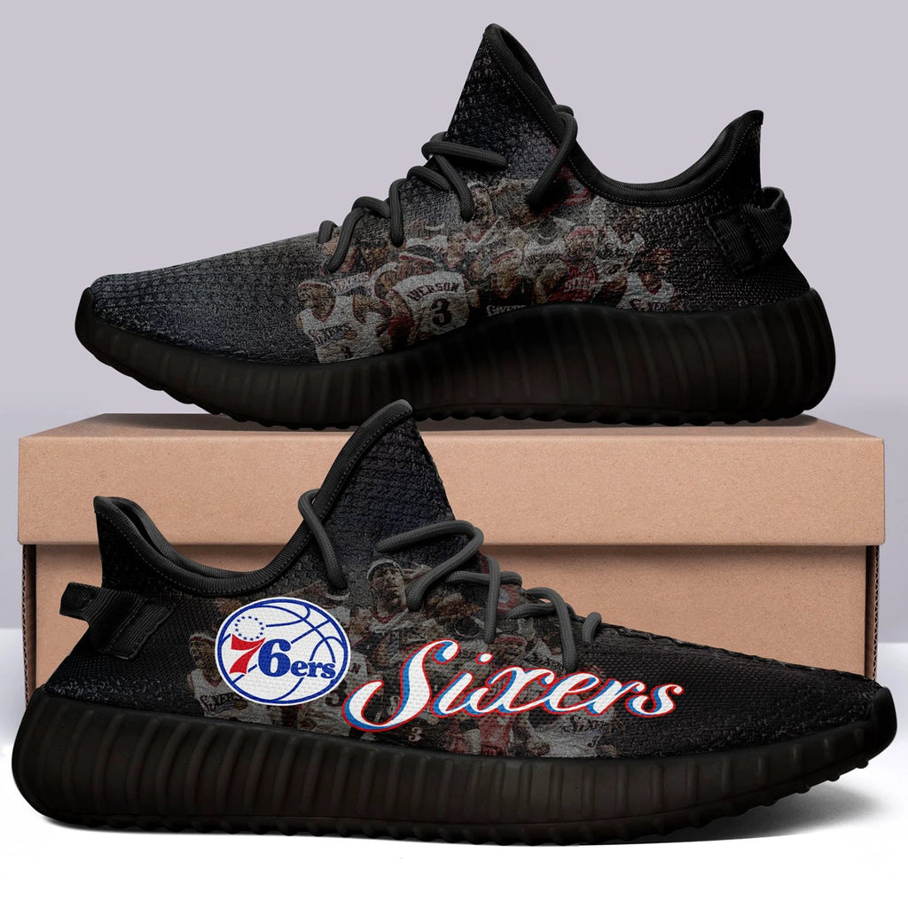Philadelphia 76ers NBA 350v Yeezy Sneakers For Men Women Fans by Crocs