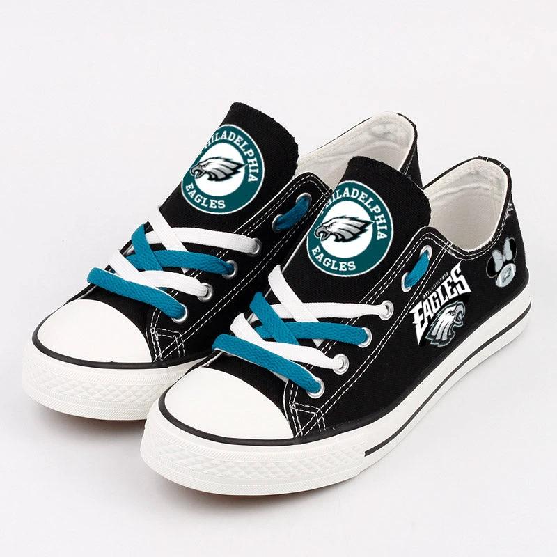 Philadelphia Eagles Low Top Canvas Sport Sneakers Shoes For Men Women Fans by Crocs