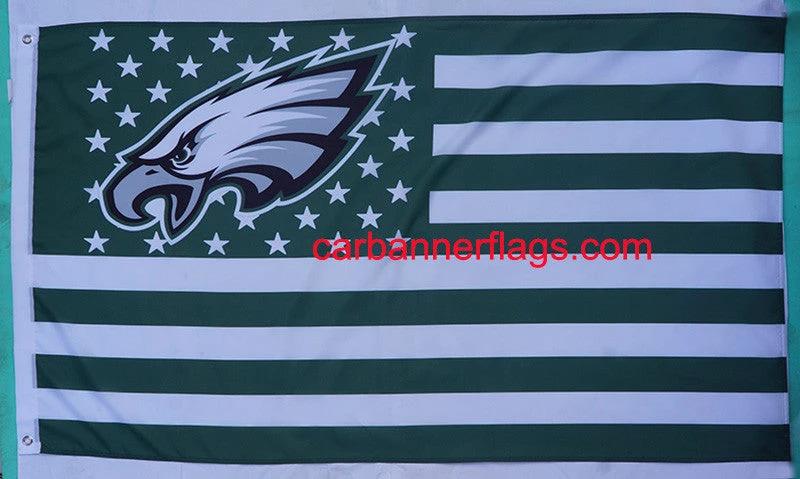 Philadelphia Eagles Flag-3x5FT new NFL Philadelphia Eagles Flag Banner-100% polyester-Strips & Stars-gloves by flagsshop