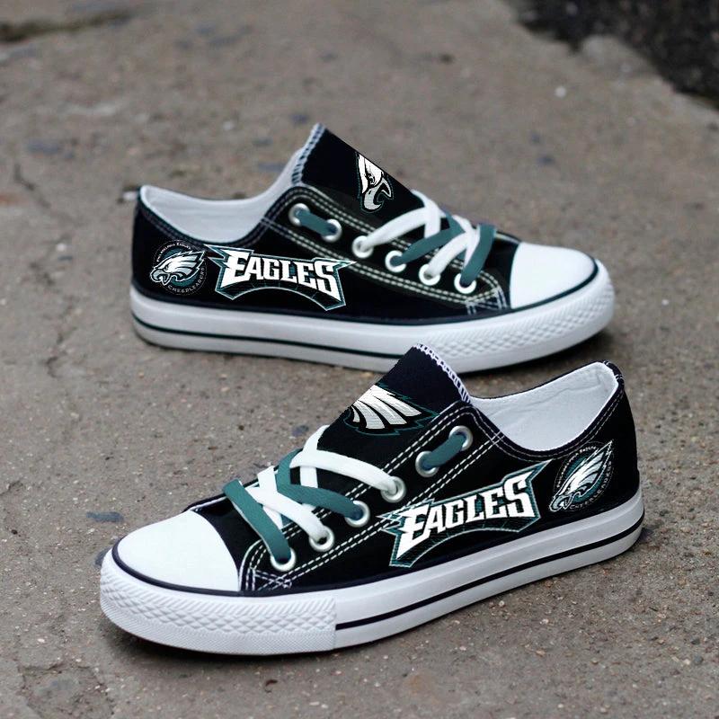 Philadelphia Eagles Low Top Canvas Sport Sneakers Shoes For Men Women Fans by Crocs