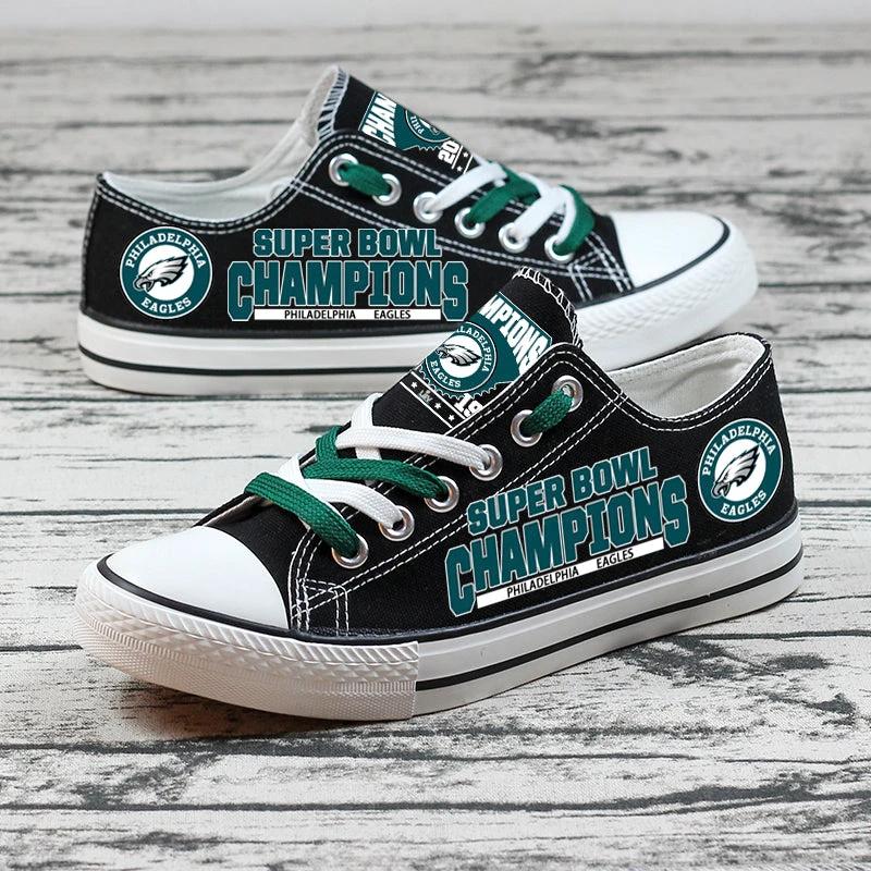 Philadelphia Eagles Low Top Canvas Sport Sneakers Shoes For Men Women Fans by Crocs