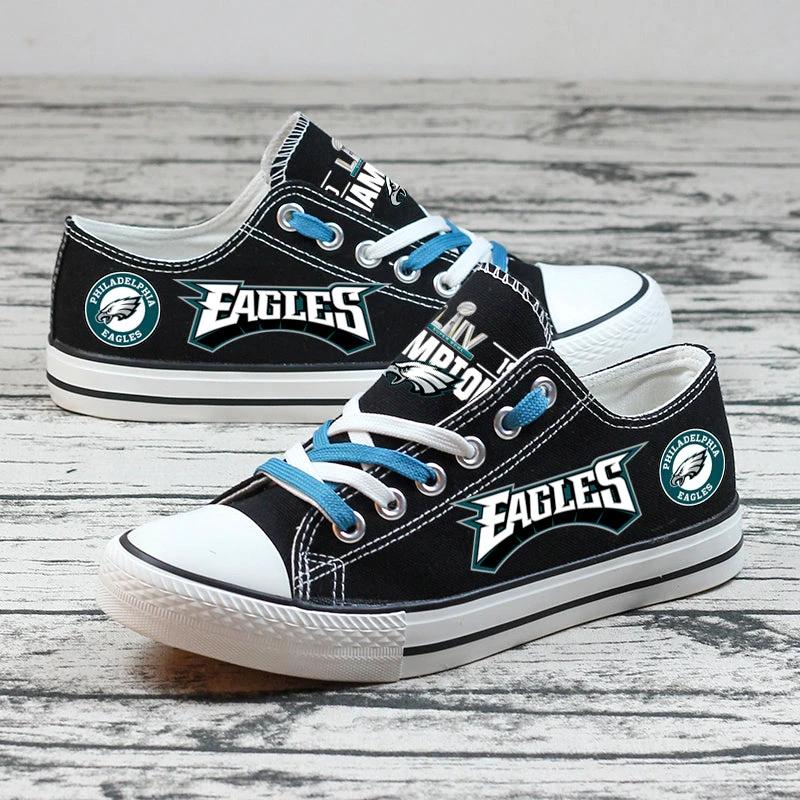 Philadelphia Eagles Low Top Canvas Sport Sneakers Shoes For Men Women Fans by Crocs