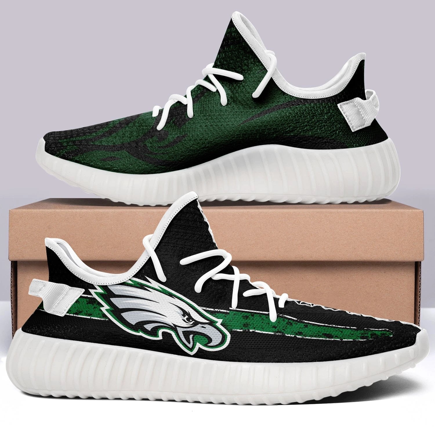 Philadelphia Eagles NFL 350v Yeezy Sneakers For Men Women Fans by Crocs