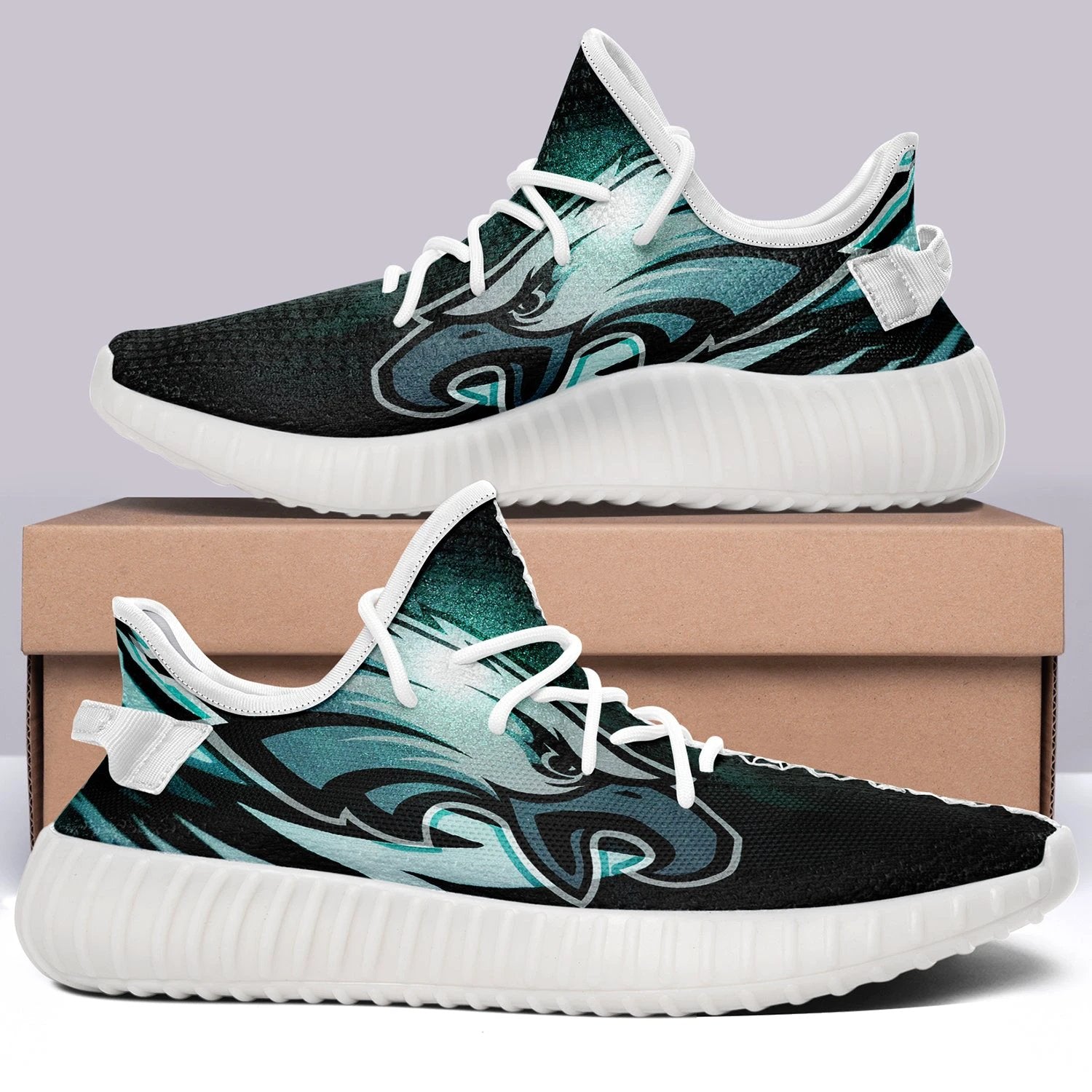 Philadelphia Eagles NFL 350v Yeezy Sneakers For Men Women Fans by Crocs