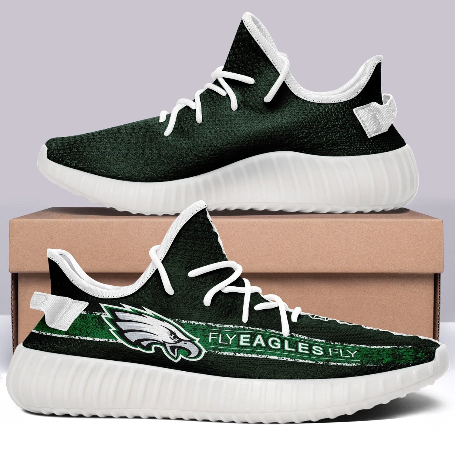 Philadelphia Eagles NFL 350v Yeezy Sneakers For Men Women Fans by Crocs