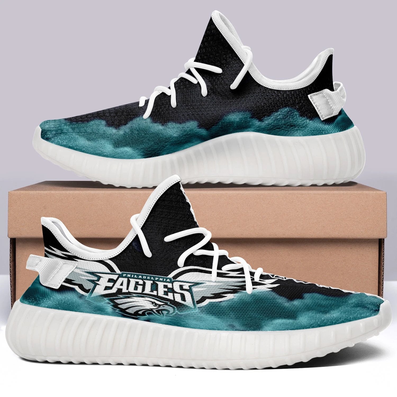 Philadelphia Eagles NFL 350v Yeezy Sneakers For Men Women Fans by Crocs