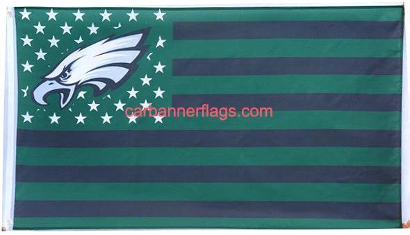 Philadelphia Eagles Flag-3x5FT new NFL Philadelphia Eagles Flag Banner-100% polyester-Strips & Stars-gloves by flagsshop