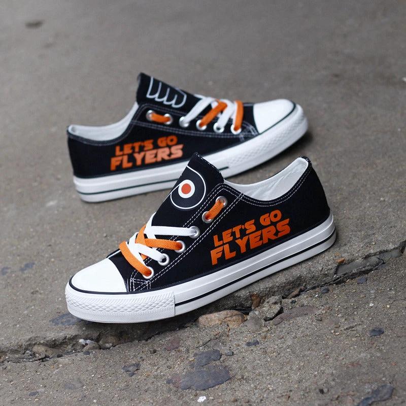Philadelphia Flyers Low Top Canvas Sport Sneakers Shoes For Men Women Fans by Crocs