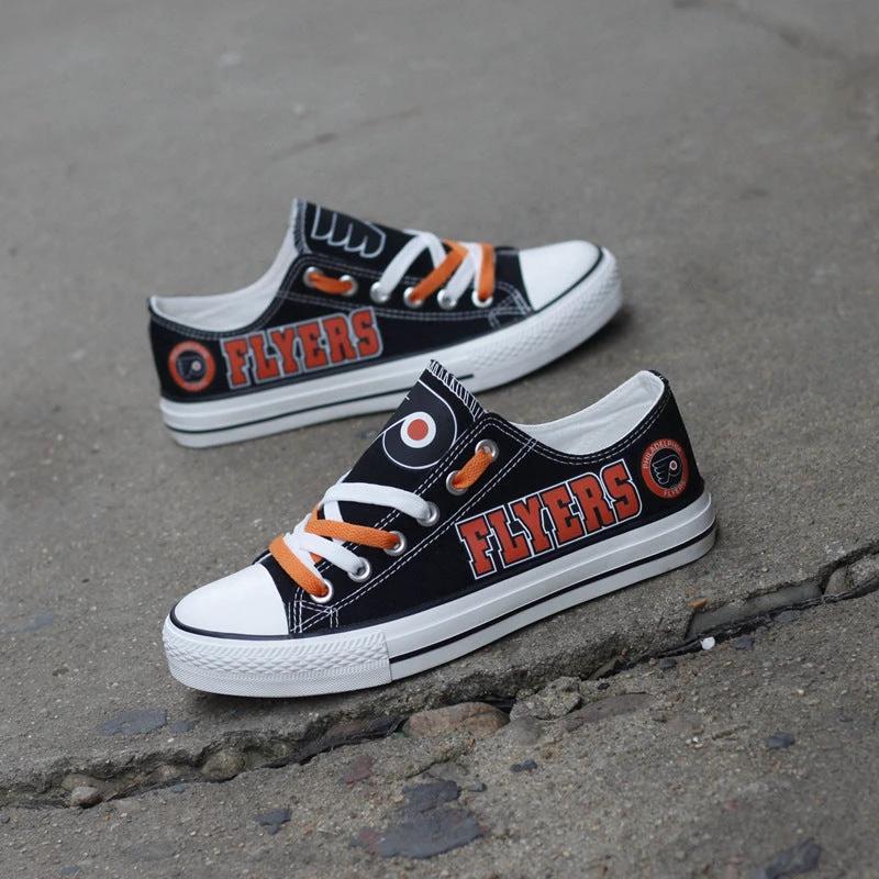 Philadelphia Flyers Low Top Canvas Sport Sneakers Shoes For Men Women Fans by Crocs