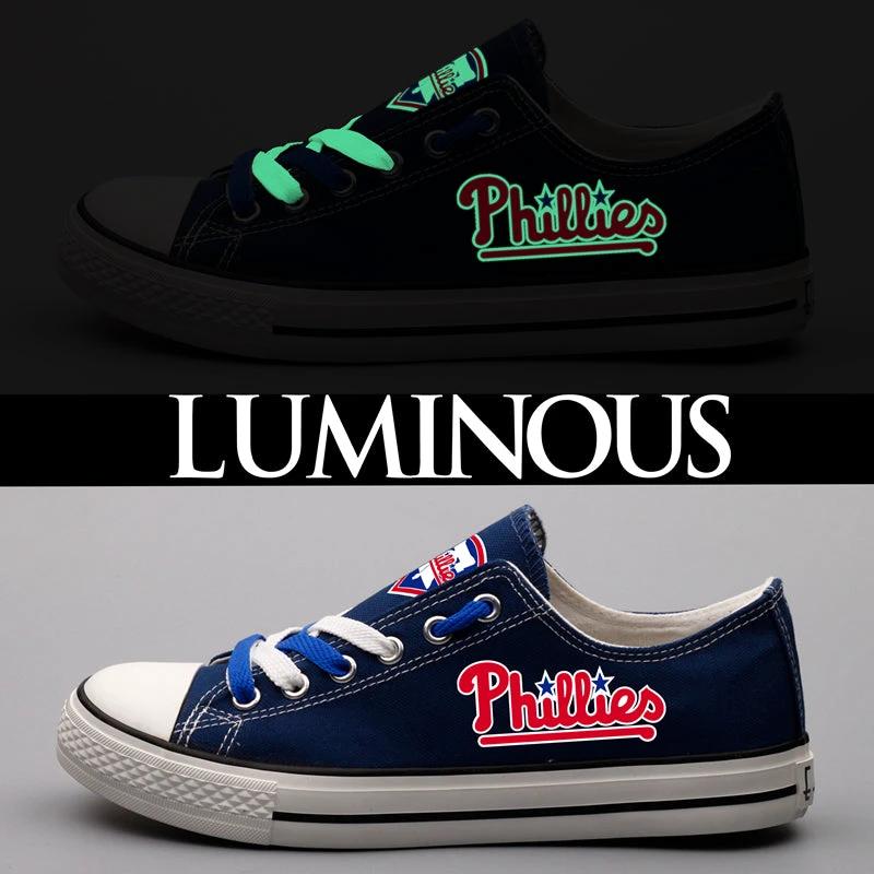 Philadelphia Phillies Limited Print Low Top Canvas Shoes Sport Sneakers For Men Women Fans by Crocs