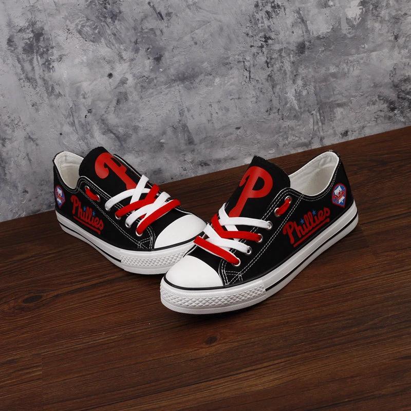 Philadelphia Phillies Limited Print Low Top Canvas Shoes Sport Sneakers For Men Women Fans by Crocs