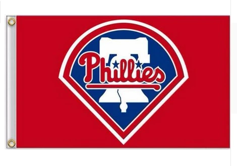 Philadelphia Phillies Flag-3x5FT Banner-100% polyester by flagsshop
