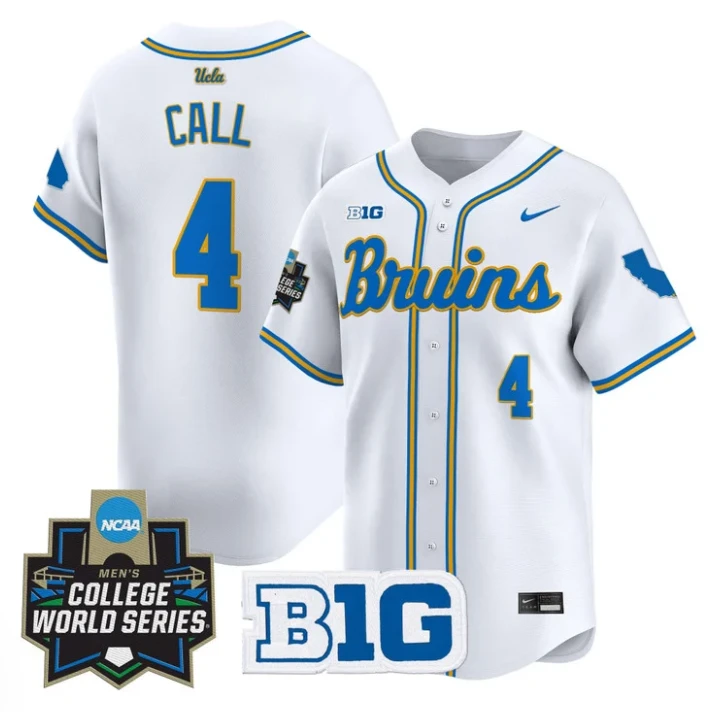 Phoenix Call Jersey #4 UCLA Bruins 2025 World Series Stitched White by My Store