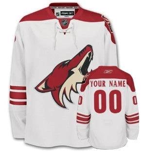 Phoenix Coyotes Customized White Jersey by Hockey David