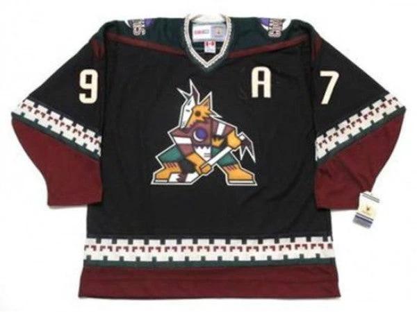 Phoenix Coyotes #97 Jeremy Roenick Black 1998 Vintage CCM Jersey by Hockey David