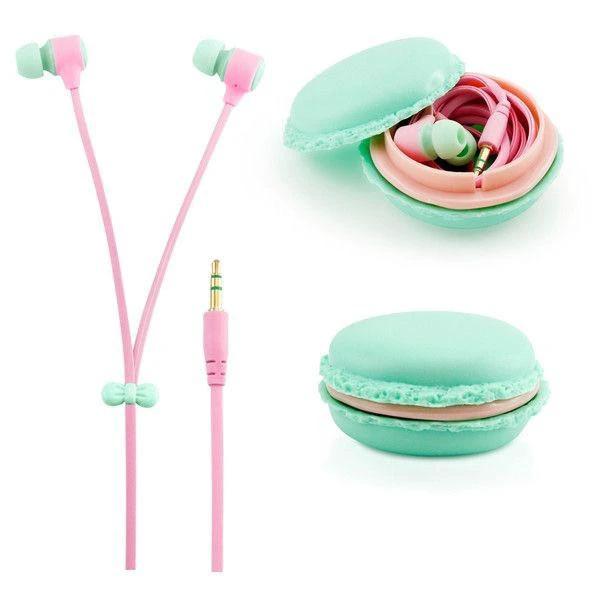 Macaron Earphones - with Case by Bowlift
