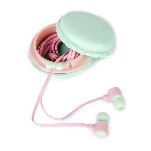 Macaron Earphones - with Case by Bowlift