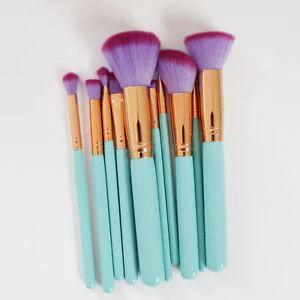Mermaid Makeup Brushes - 10 Piece Set by Bowlift
