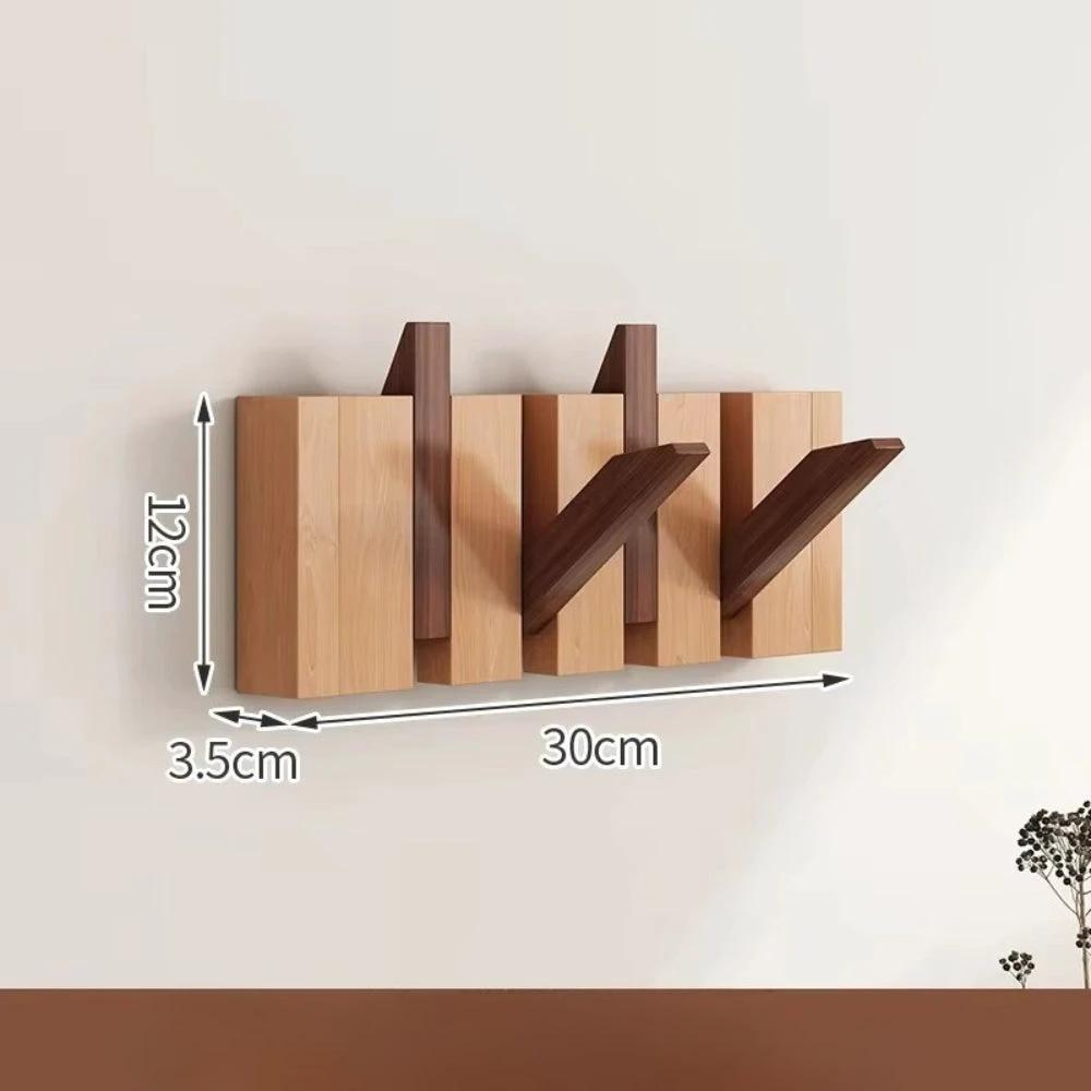 Piano Foldable Wooden Flip Hook Wall Rack by Casa & Beyond