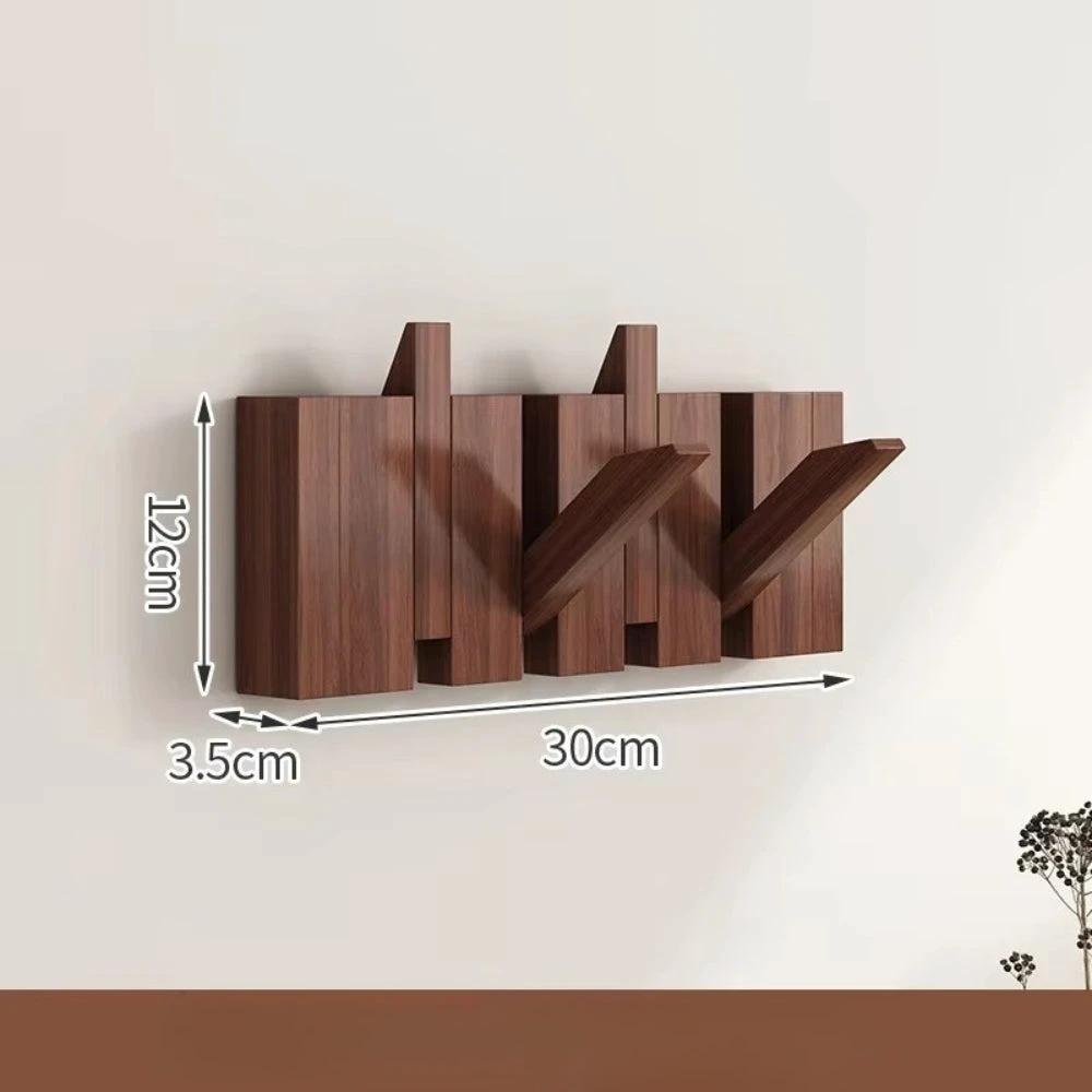 Piano Foldable Wooden Flip Hook Wall Rack by Casa & Beyond