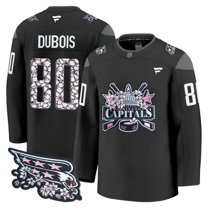 Pierre-Luc Dubois Jersey #80 Washington Capitals 2026 Premium Stitched by Hockey David