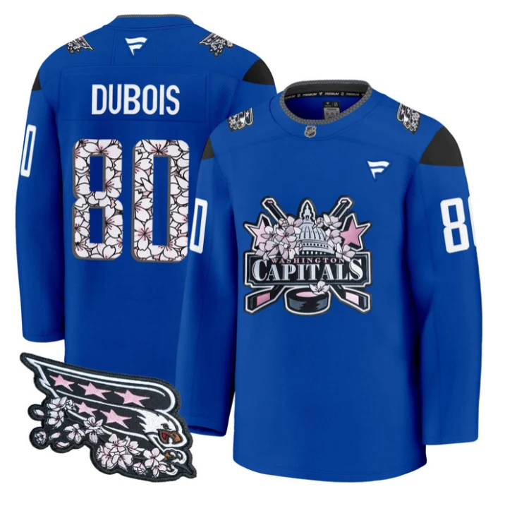 Pierre-Luc Dubois Jersey #80 Washington Capitals 2026 Premium Stitched by Hockey David
