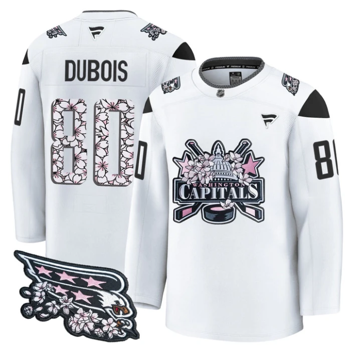 Pierre-Luc Dubois Jersey #80 Washington Capitals 2026 Premium Stitched by Hockey David