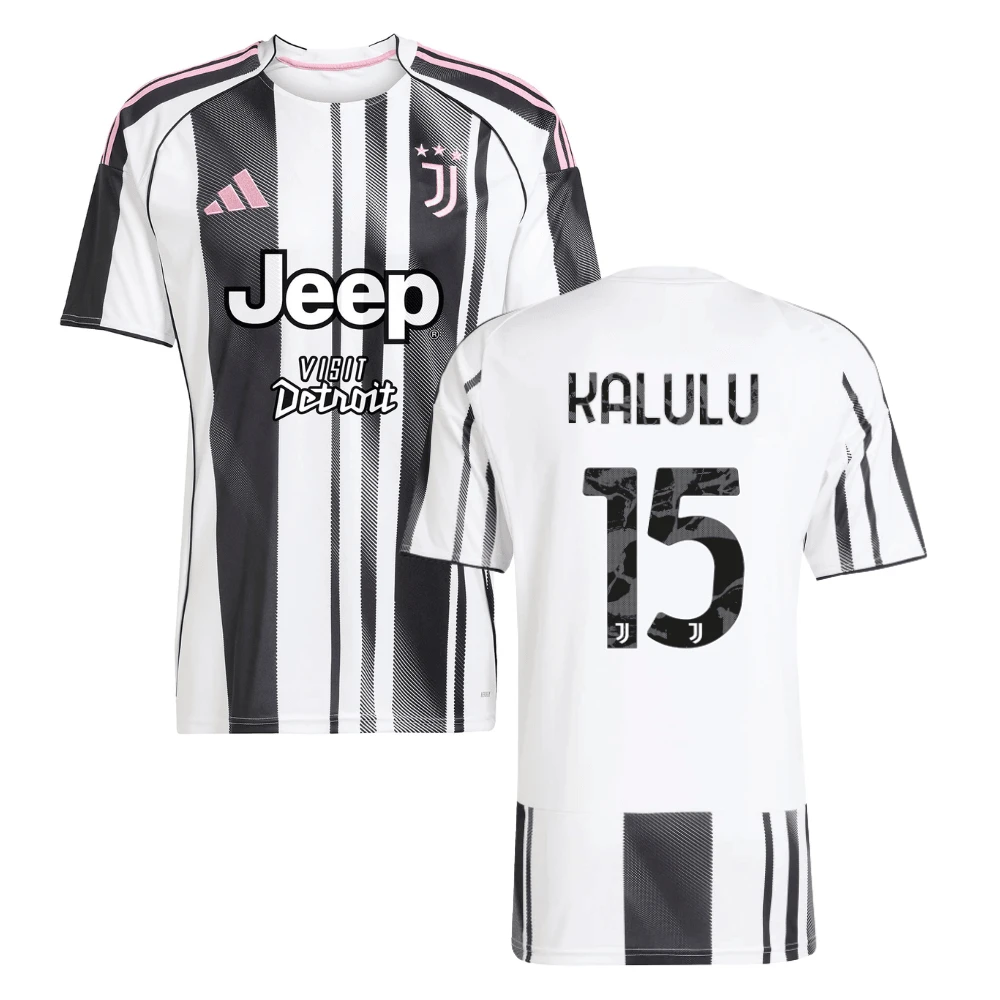 Pierre Kalulu 15 Juventus 2025-26 Home Men Jersey – White by Soccer Jersey