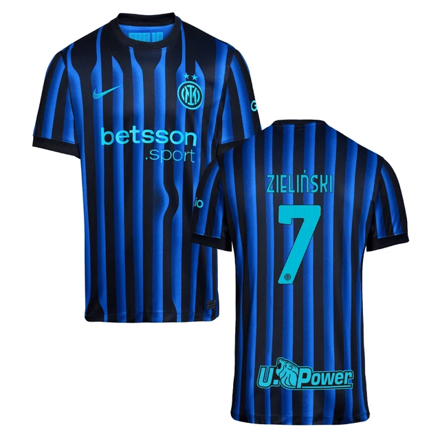 Piotr Zieliński #7 Inter Milan 2025-26 Home Match Jersey – Blue by Soccer Jersey